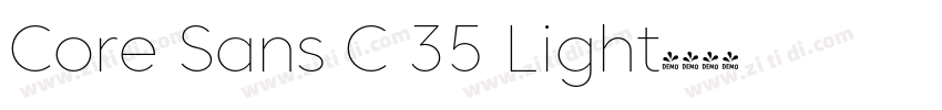 Core Sans C 35 Light字体转换